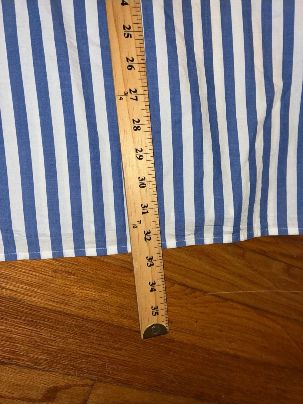 NWT Old Navy Dropped-Waist Midi Skirt XXL blue white vertical stripes plus size